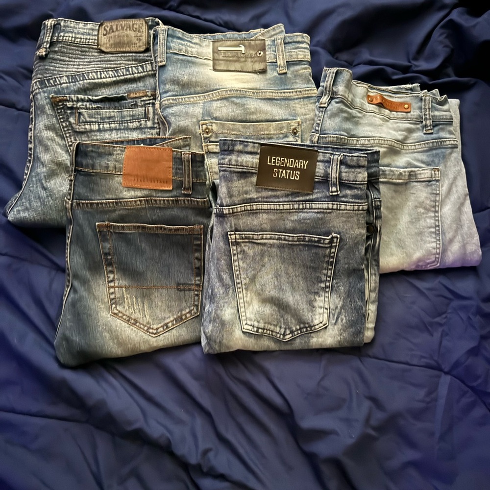 5 pair bundle of skinny jeans